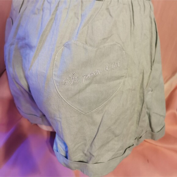 Ank Rouge Blue Shorts Women's Small Boho Party Casual Summer Japan Import Kawaii - Picture 2 of 13